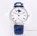 ZF Vintage IWC Portofino Moonphase Swiss Replica Watch Blue Leather Strap